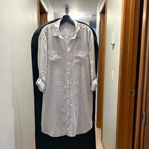 Classic Button Front Shirt Dress